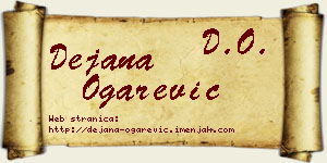 Dejana Ogarević vizit kartica